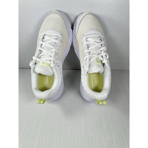 Size 7.5 Womens Under Armour Charged Assert 10 White Running Shoes 3026179-110 - Picture 6 of 8